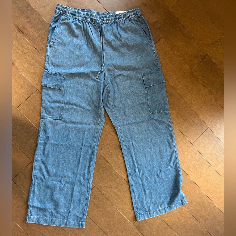 Lands End High Rise Wide Leg Jeans